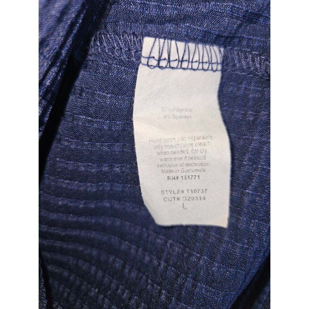 Kaileigh Texured Split V Neck Pullover Button Det… - image 5